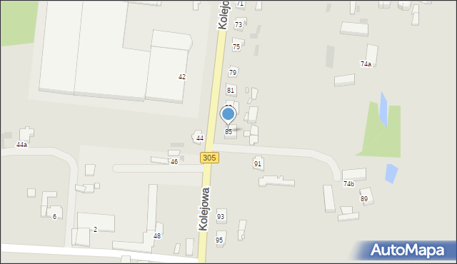 Nowy Tomyśl, Kolejowa, 85, mapa Nowy Tomyśl