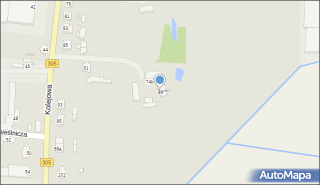 Nowy Tomyśl, Kolejowa, 89, mapa Nowy Tomyśl