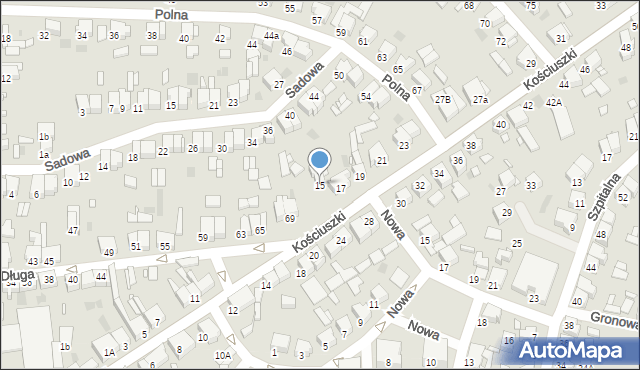 Nowy Tomyśl, Kościuszki Tadeusza, gen., 15, mapa Nowy Tomyśl