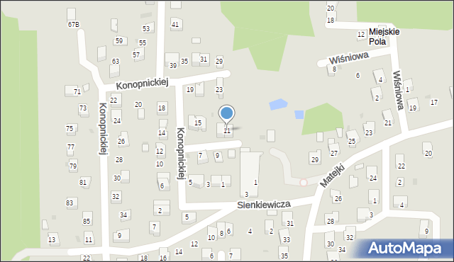 Nowy Wiśnicz, Konopnickiej Marii, 11, mapa Nowy Wiśnicz