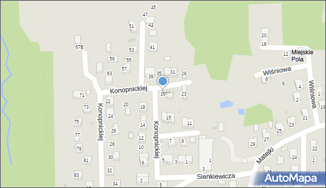 Nowy Wiśnicz, Konopnickiej Marii, 19, mapa Nowy Wiśnicz