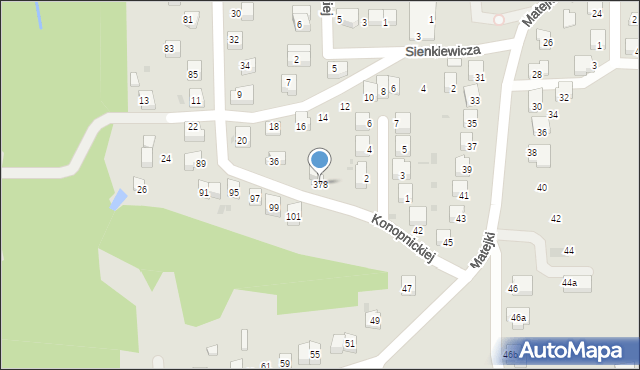 Nowy Wiśnicz, Konopnickiej Marii, 378, mapa Nowy Wiśnicz