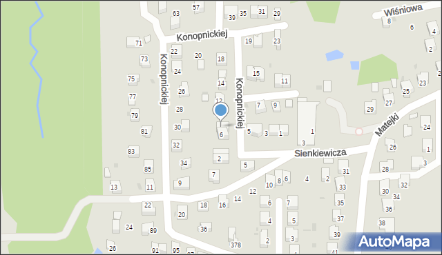 Nowy Wiśnicz, Konopnickiej Marii, 8, mapa Nowy Wiśnicz