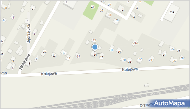 Nurzec-Stacja, Kolejowa, 16, mapa Nurzec-Stacja