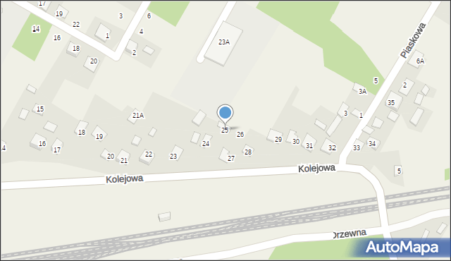 Nurzec-Stacja, Kolejowa, 25, mapa Nurzec-Stacja