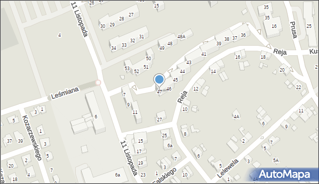 Nysa, Komisji Edukacji Narodowej, 47, mapa Nysy