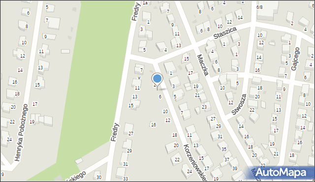 Oborniki Śląskie, Korzeniowskiego Józefa Konrada, 4, mapa Oborniki Śląskie