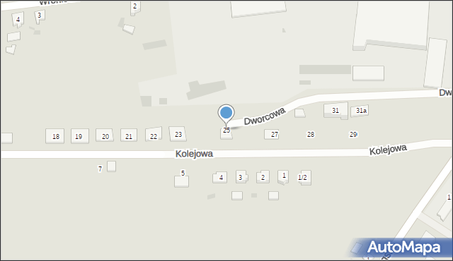 Obrzycko, Kolejowa, 25, mapa Obrzycko