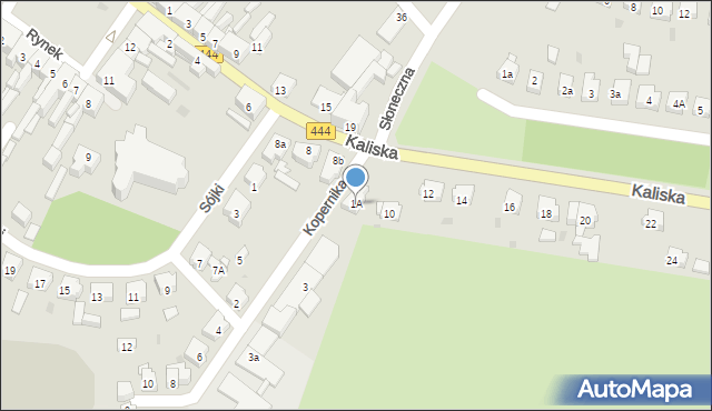 Odolanów, Kopernika Mikołaja, 1A, mapa Odolanów