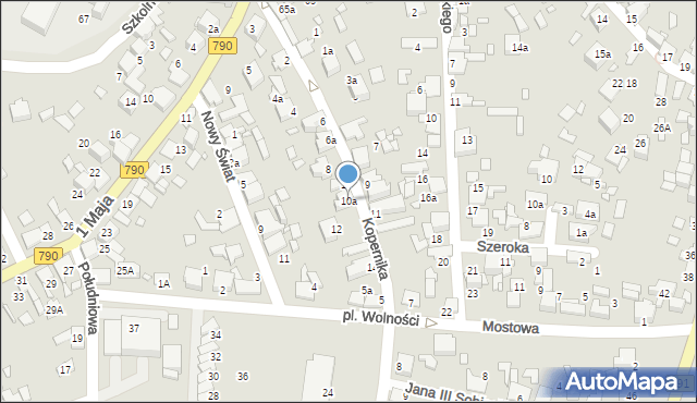 Ogrodzieniec, Kopernika Mikołaja, 10a, mapa Ogrodzieniec