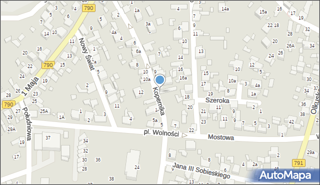 Ogrodzieniec, Kopernika Mikołaja, 13, mapa Ogrodzieniec