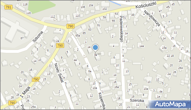 Ogrodzieniec, Kopernika Mikołaja, 3a, mapa Ogrodzieniec