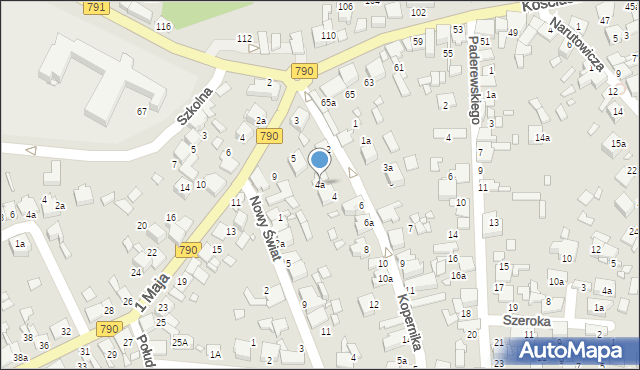 Ogrodzieniec, Kopernika Mikołaja, 4a, mapa Ogrodzieniec