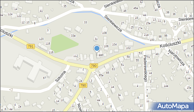 Ogrodzieniec, Kościuszki Tadeusza, gen., 112a, mapa Ogrodzieniec