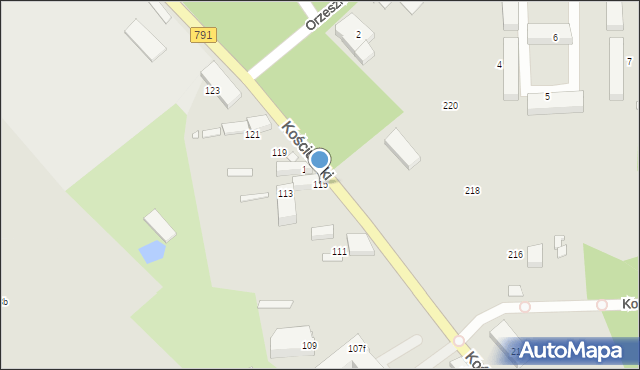Ogrodzieniec, Kościuszki Tadeusza, gen., 115, mapa Ogrodzieniec