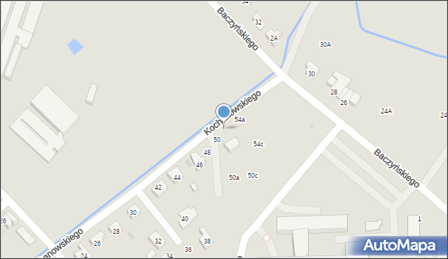 Oława, Kochanowskiego Jana, 52, mapa Oława