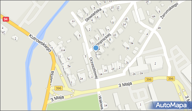 Oława, Konopnickiej Marii, 2, mapa Oława