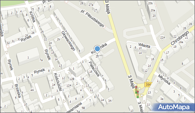 Oława, Kopernika Mikołaja, 20, mapa Oława