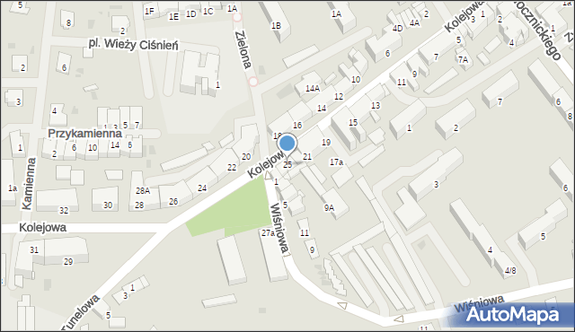 Olecko, Kolejowa, 25, mapa Olecko