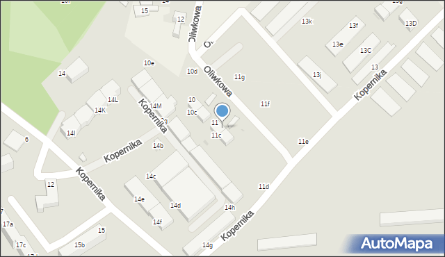 Oleśnica, Kopernika Mikołaja, 11a, mapa Oleśnica