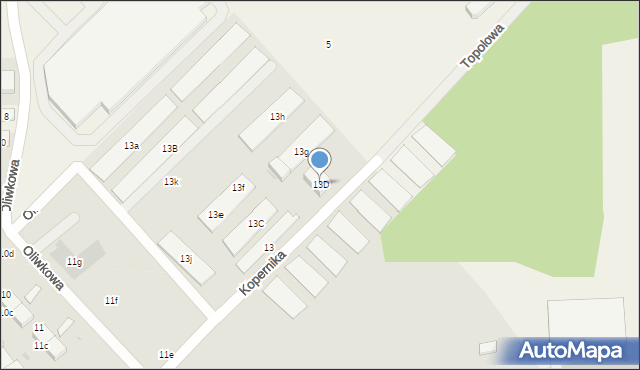 Oleśnica, Kopernika Mikołaja, 13D, mapa Oleśnica