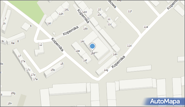Oleśnica, Kopernika Mikołaja, 14d, mapa Oleśnica