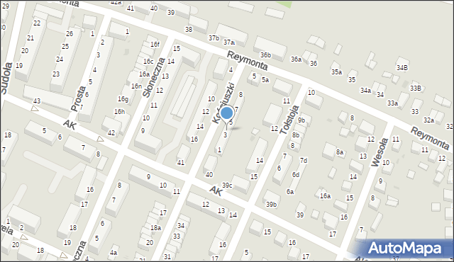 Oleśnica, Kościuszki Tadeusza, gen., 4, mapa Oleśnica