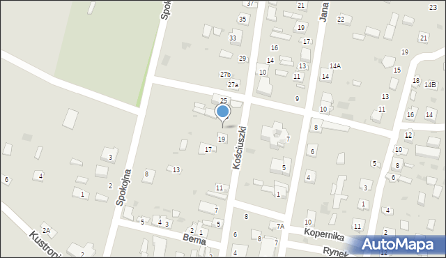 Oleszyce, Kościuszki Tadeusza, gen., 21, mapa Oleszyce