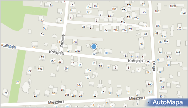 Olkusz, Kołłątaja Hugo, 12, mapa Olkusz