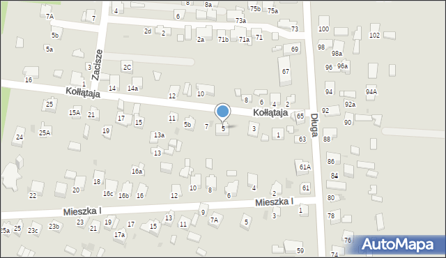 Olkusz, Kołłątaja Hugo, 5, mapa Olkusz