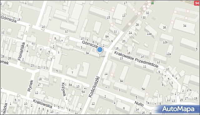 Olkusz, Kościuszki Tadeusza, gen., 7, mapa Olkusz