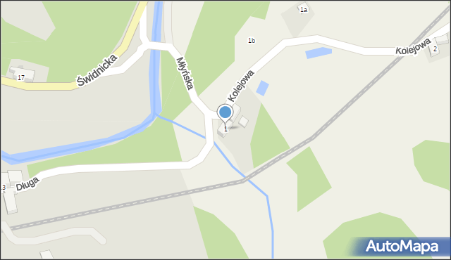 Olszyniec, Kolejowa, 1, mapa Olszyniec