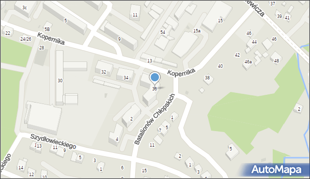 Opatów, Kopernika Mikołaja, 36, mapa Opatów