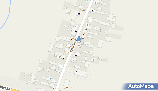 Opatów, Kościuszki Tadeusza, gen., 12, mapa Opatów