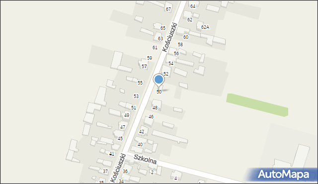 Opatów, Kościuszki Tadeusza, gen., 50, mapa Opatów