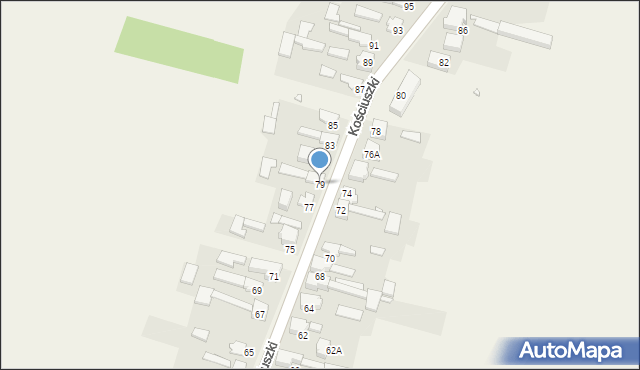 Opatów, Kościuszki Tadeusza, gen., 79, mapa Opatów