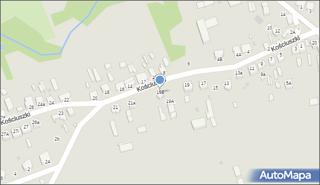 Opatówek, Kościuszki Tadeusza, gen., 19B, mapa Opatówek