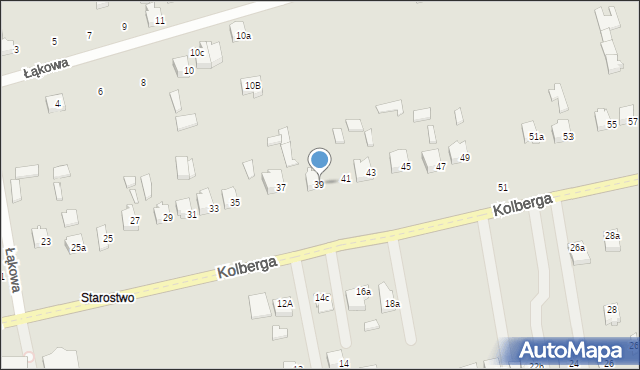 Opoczno, Kolberga, 39, mapa Opoczno