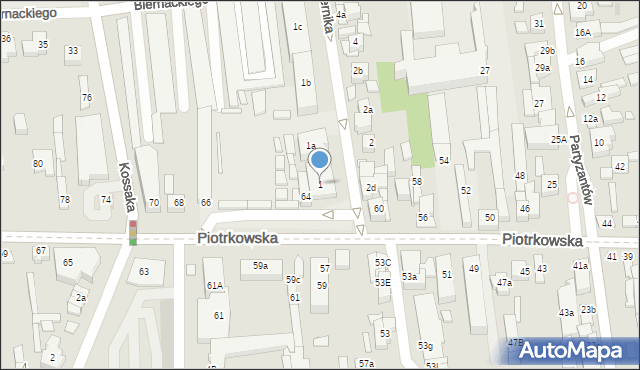 Opoczno, Kopernika Mikołaja, 1, mapa Opoczno