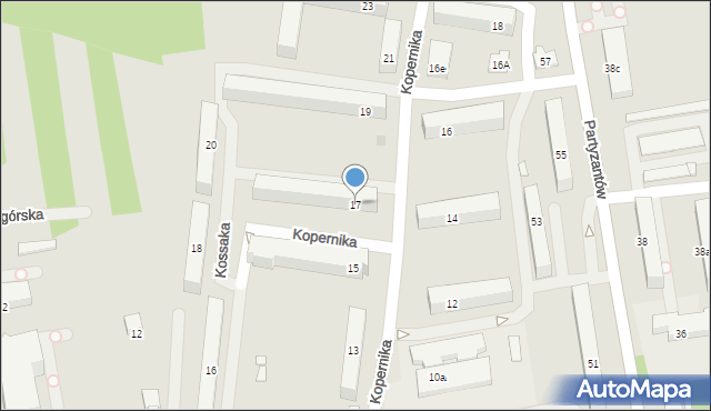 Opoczno, Kopernika Mikołaja, 17, mapa Opoczno