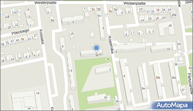 Opoczno, Kopernika Mikołaja, 3a, mapa Opoczno