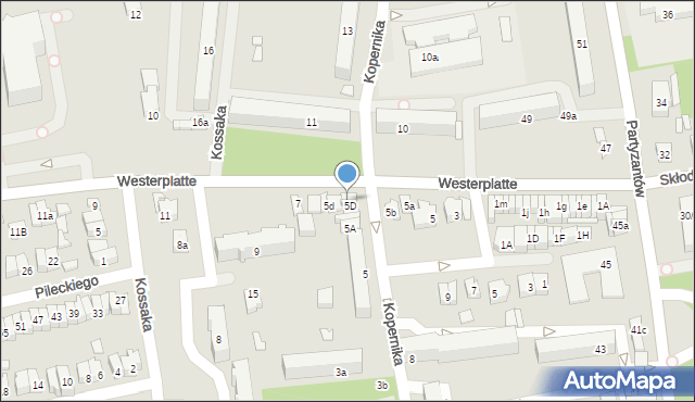 Opoczno, Kopernika Mikołaja, 5E, mapa Opoczno