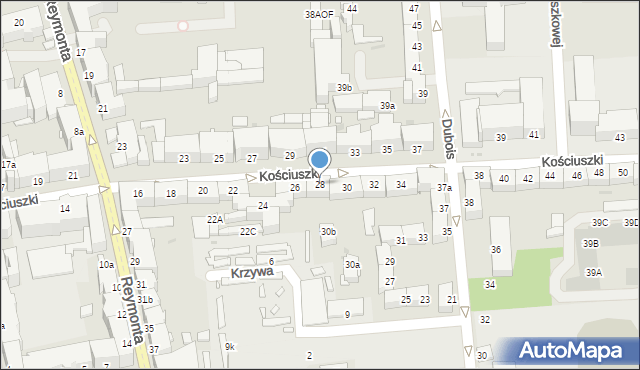 Opole, Kościuszki Tadeusza, gen., 28, mapa Opola