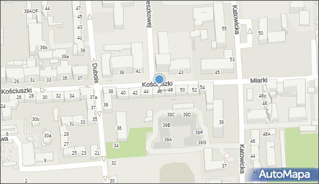 Opole, Kościuszki Tadeusza, gen., 46, mapa Opola