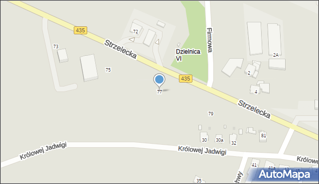 Opole, Kowalczyków Jerzego i Ryszarda, 77, mapa Opola