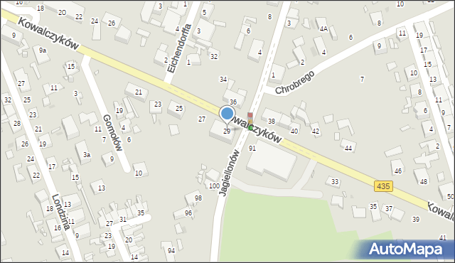 Opole, Kowalczyków Jerzego i Ryszarda, 29, mapa Opola