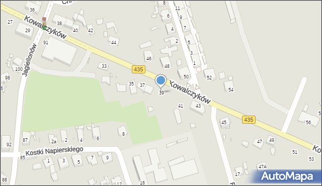 Opole, Kowalczyków Jerzego i Ryszarda, 39, mapa Opola