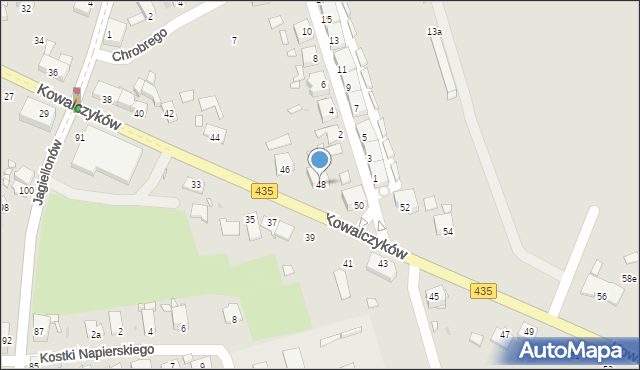 Opole, Kowalczyków Jerzego i Ryszarda, 48, mapa Opola