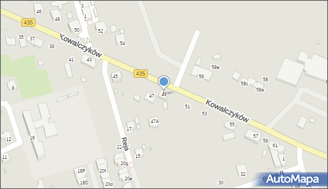 Opole, Kowalczyków Jerzego i Ryszarda, 49, mapa Opola