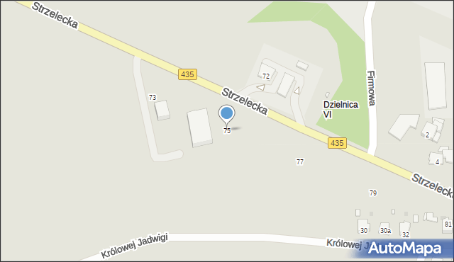 Opole, Kowalczyków Jerzego i Ryszarda, 75, mapa Opola